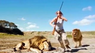 Could This Video of Trophy Hunters Getting Attacked By a Lion Be Real? screenshot 2