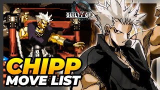 CHIPP ZANUFF Move List - Guilty Gear: The Missing Link (GGML)
