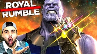 DÜNYANIN EN GÜÇLÜ SÜPER KAHRAMANI THANOS KAVGADA ! ROYAL RUMBLE !