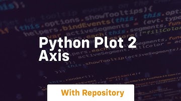 python plot 2 axis