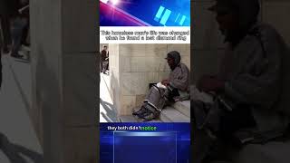 #news this homeless man’s life was changed when he found a lost diamond ring