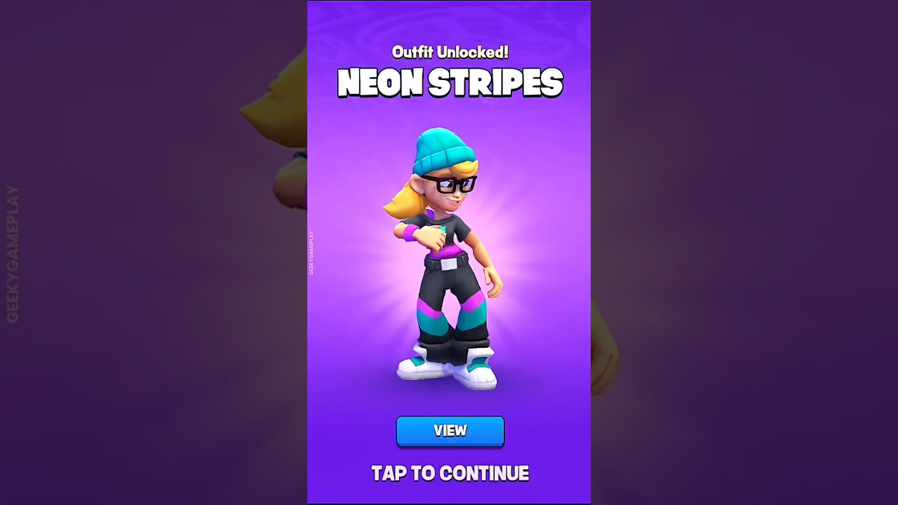 Subway Surfers City - Tricky: Neon Stripes Outfit
