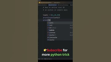 How to Define List in Python in 1 Line! 😱🔥 #shorts#pythonprogramming #pythontutorial