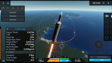 Flying a rocket to low earth orbit in simple rockets 2 (also reentry)