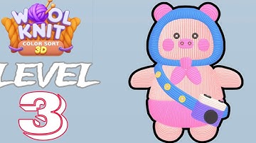 Wool Knit- Color Sort 3D level 3