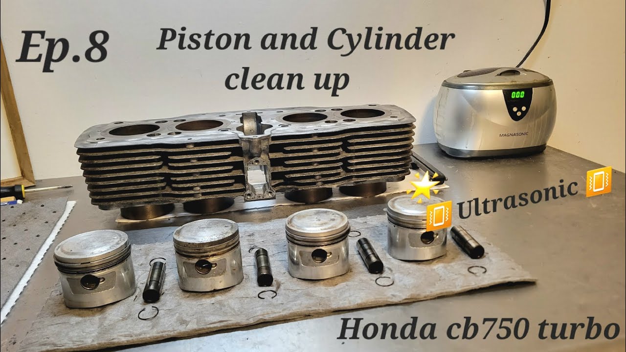  Ep.8 Ultrasonic cleanup for the pistons and rings YouTube