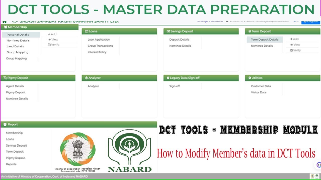 How to Modify Member’s Data in DCT Tools | Membership Data in DCT Tools ...