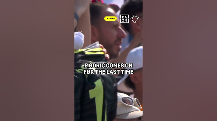 End of an Era: Modrić Subbed On for His Final Real Madrid Match