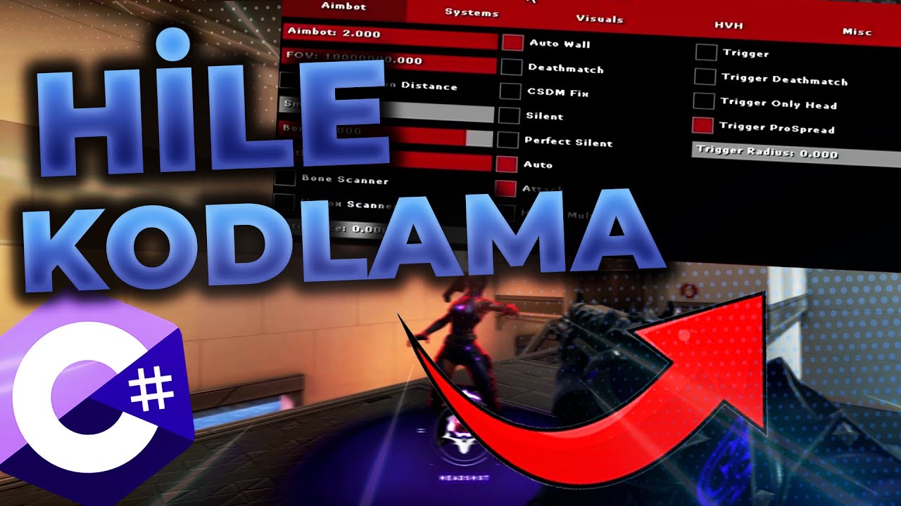 C# | FPS OYUNLARINDA HİLE KODLAMA + MENÜ YAPMA