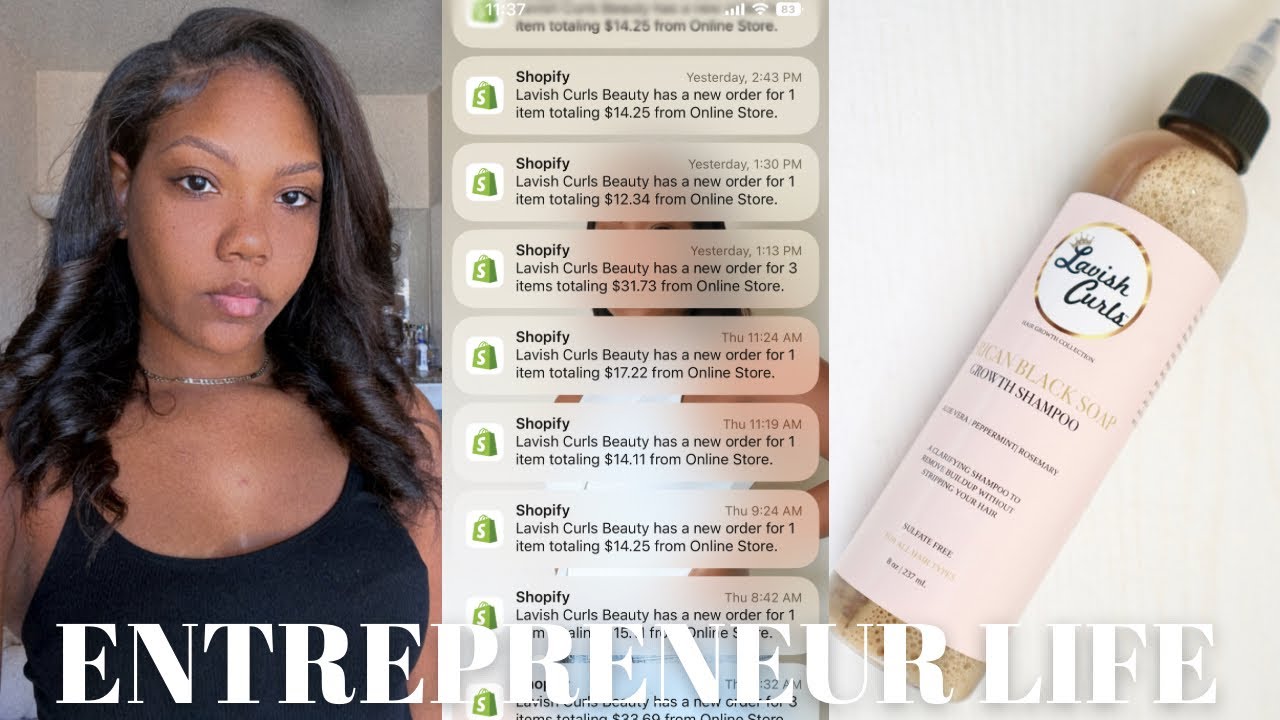 DAY IN THE LIFE OF AN NATURAL HAIR PRODUCT BUSINESS ENTREPRENEUR | VLOG