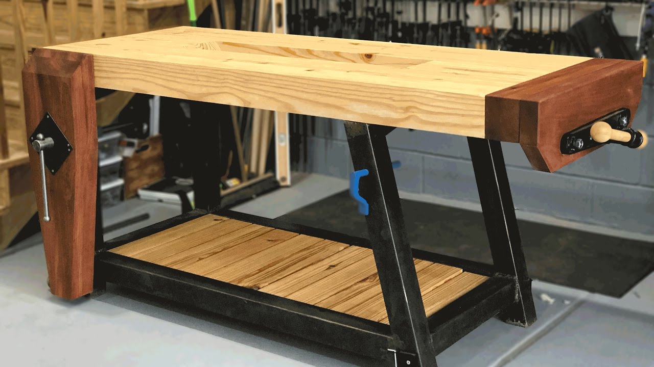 Ultimate Woodworking Workbench Build Woodbrew - YouTube