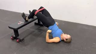 Feet Elevated Banded Hip Thrust