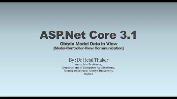 ASP.Net Core 3.1  - Obtain Model Data in View- @Model | In Gujarati