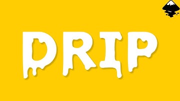 Create a manual drip text effect in Inkscape