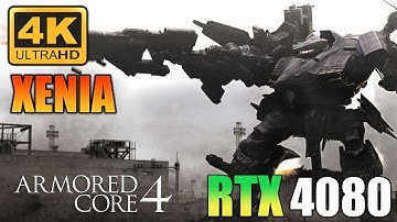 Armored Core 4 PC Gameplay | Xenia Canary 2023 | Xbox 360 Emulator | RTX 4080 | i9 13900K | 4K 60FPS