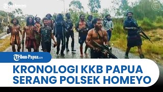 DETIK-DETIK KKB PAPUA SERANG POLSEK HOMEYO, INTAN JAYA