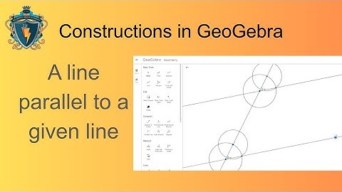 Constructing a parallel line using GeoGebra