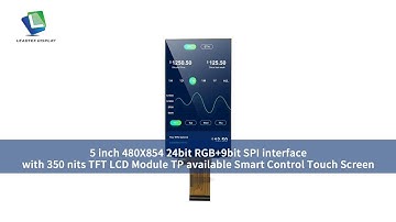 5 inch 480x854 24bit RGB+9bit SPI interface with TFT LCD Module TP  Smart Control Touch Screen