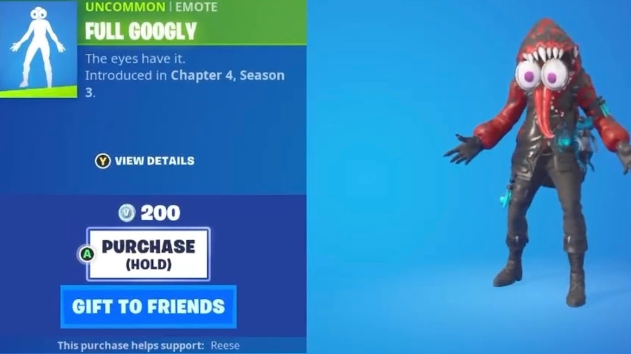The Full Googly Emote Looks Weird on These Fortnite Skins! YouTube