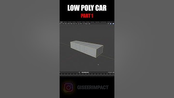 Low Poly Car in Blender - Part 1: Model Creation 🚗✨