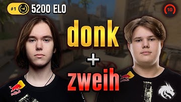 DONK and his New Teammate DESTROY Hard FACEIT Lobby! dual POV with COMMs (Mirage)