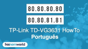 Freenom World TP-Link TD-VG3631 HowTo (Português)