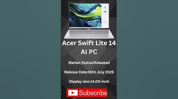 New release Laptop/PC Acer Swift Lite 14 AI PC #aipc #intelcoreultra7 #gamingpc #windows11home