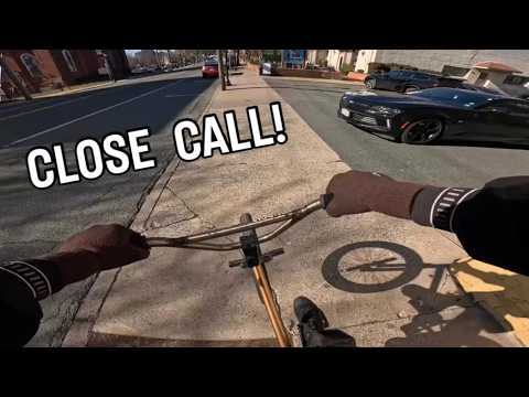 Cold Deliveries On The BMX (POV)