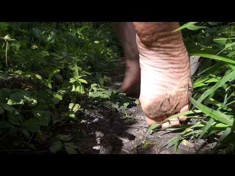 Barefoot in the garden