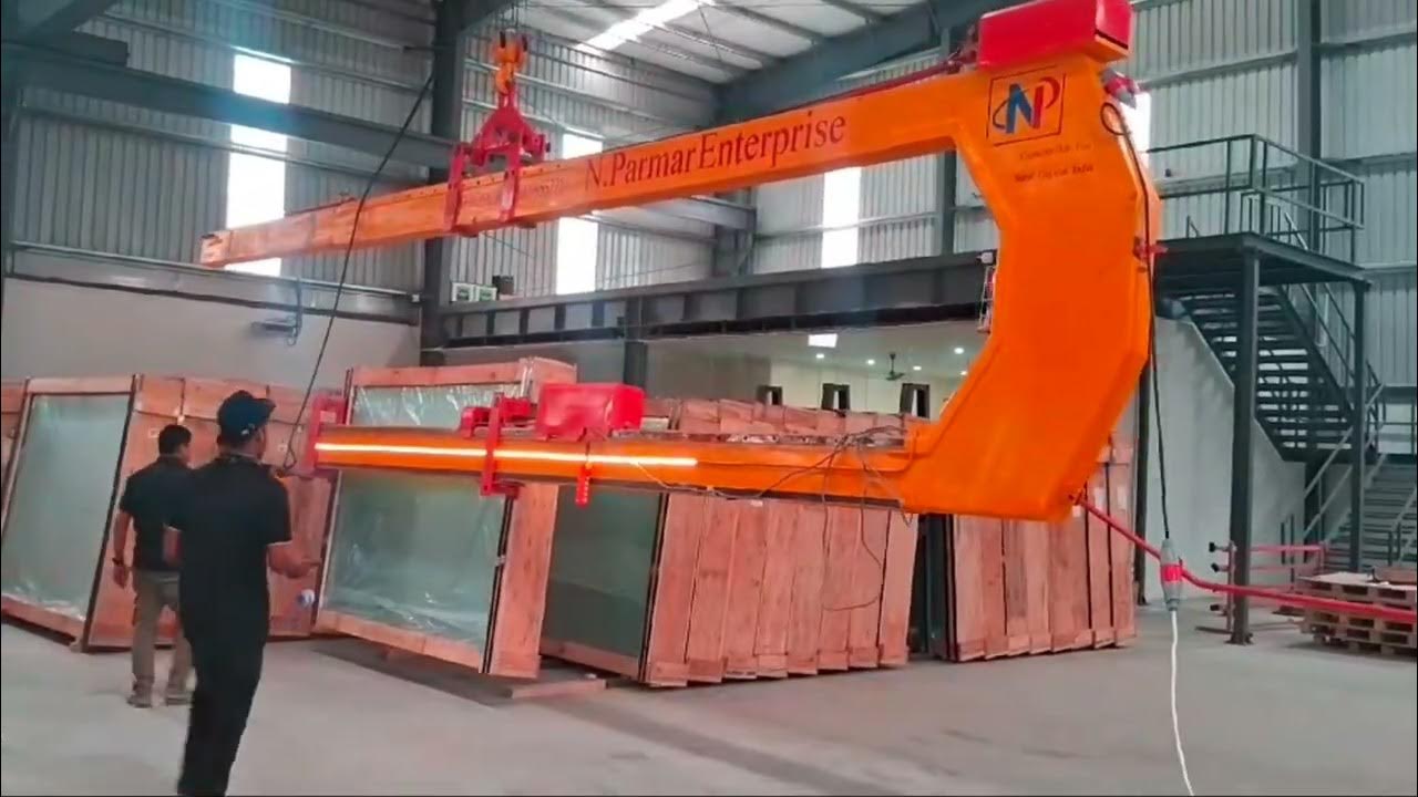 Glass unloading and loading tools - YouTube