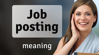 Understanding "Job Posting" - A Guide for English Learners