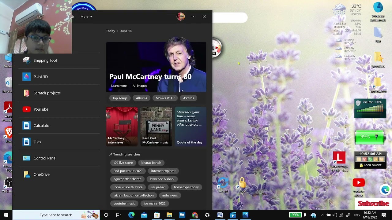 how to enable search highlights in Windows 10