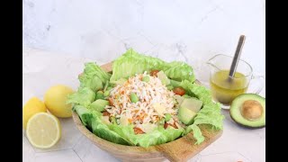 Quinoa  crab salad    طريقة عمل سلطة الكينوا والكراب