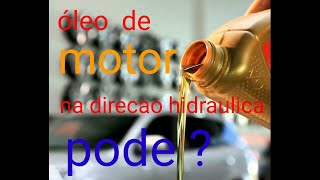 Can you put engine oil in power steering?