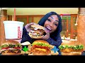 The Land, Sea, and Air Burger Challenge by Mukbang Bulls and Friends