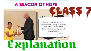 A Beacon of hope Explanation#english #statesyllabus