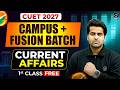 CUET 2027 🚀 | Current Affairs | Most Important Topics | FREE Class | Fusion + Campus Batch
