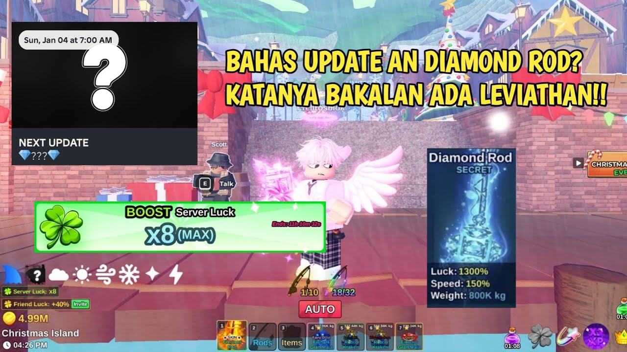 FISH IT LEAKS UPDATE!! BAKAL ADA DIAMOND ROD DAN LEVIATHAN? OPEN ADD!![ROBLOX]