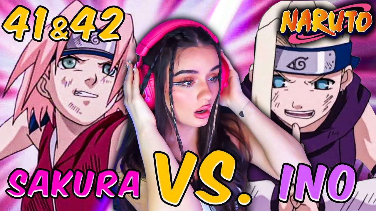 Sakura VS. Ino | Naruto Episode 41 + 42 | REACTION