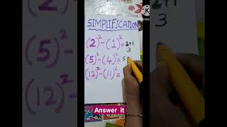 simplification #mathematics #math video # math tricks# answer it # simplification