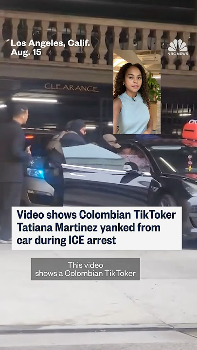 Video shows Colombian TikToker Tatiana Martinez yanked from car during ICE arrest