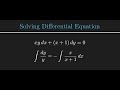 Solving Differential Equation xy\,dx + (x+1)\dy = 0 | Separation of Variables