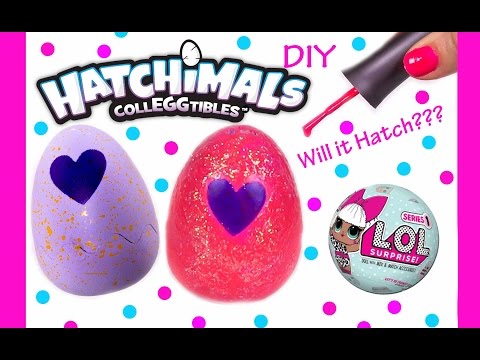 diy-hatchimals-colleggtibles-painted-glitter-egg-tutorial---will-it-hatch?---lol-doll-surprise-toy