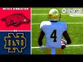 Notre Dame vs Arkansas Week 5 Simulation (CFB 26)