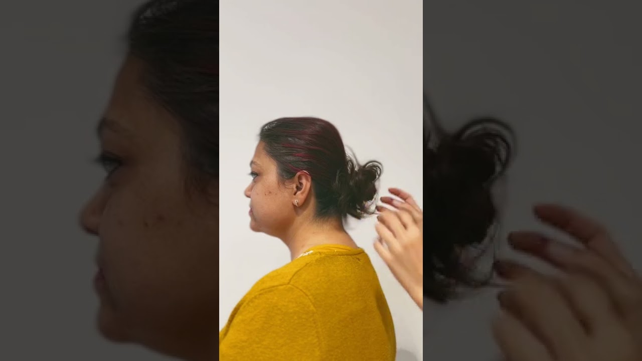 Nish Hair Donut Scrunchie | An Answer to all your hair problems | Faux Bun  | 100% Human Hair