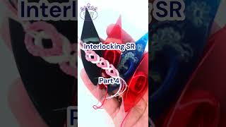 Interlocking SR series. Part 4 #tatting #SplitRings #tutorial #FairyLacefromElena #Shorts #DIY