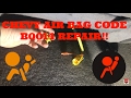 Chevy air bag code B0014 repair