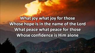 What Joy (Psalm 146) - Sarah Emerson (with lyrics)