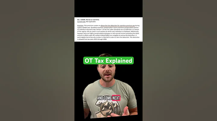 No tax on OT explained better with a case study #overtime #taxes #usa #education