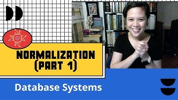 Normalization -- Part 1